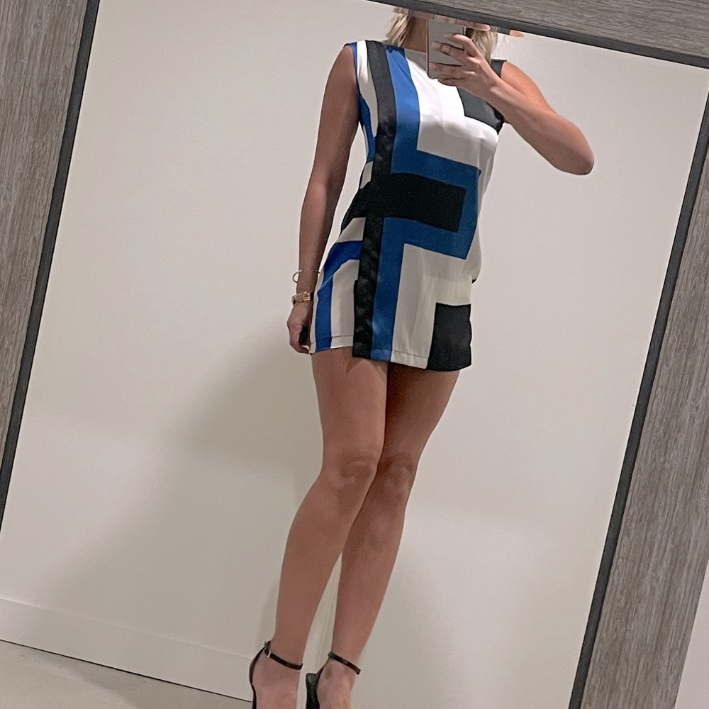 Michael Kors Dress size XXS - COLOR BLOCK - Blue/White/Black